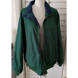Lands'‎ End Men's Green & Navy Waterproof Insulated Squall Jacket L 42-44